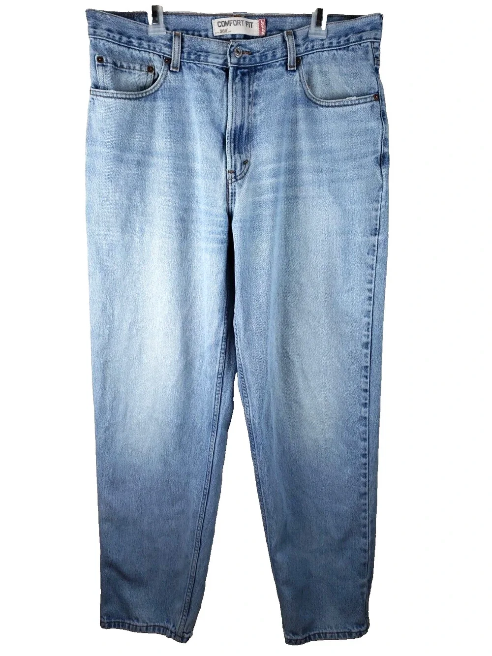 Levi's 560 Jeans Men's 36x34 Comfort Fit Tapered Baggy light wash dadcore